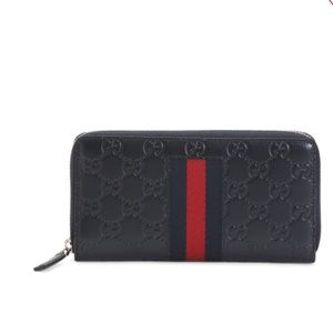 GUCCI Ophidia Leather Web Stripe Logo Wallet